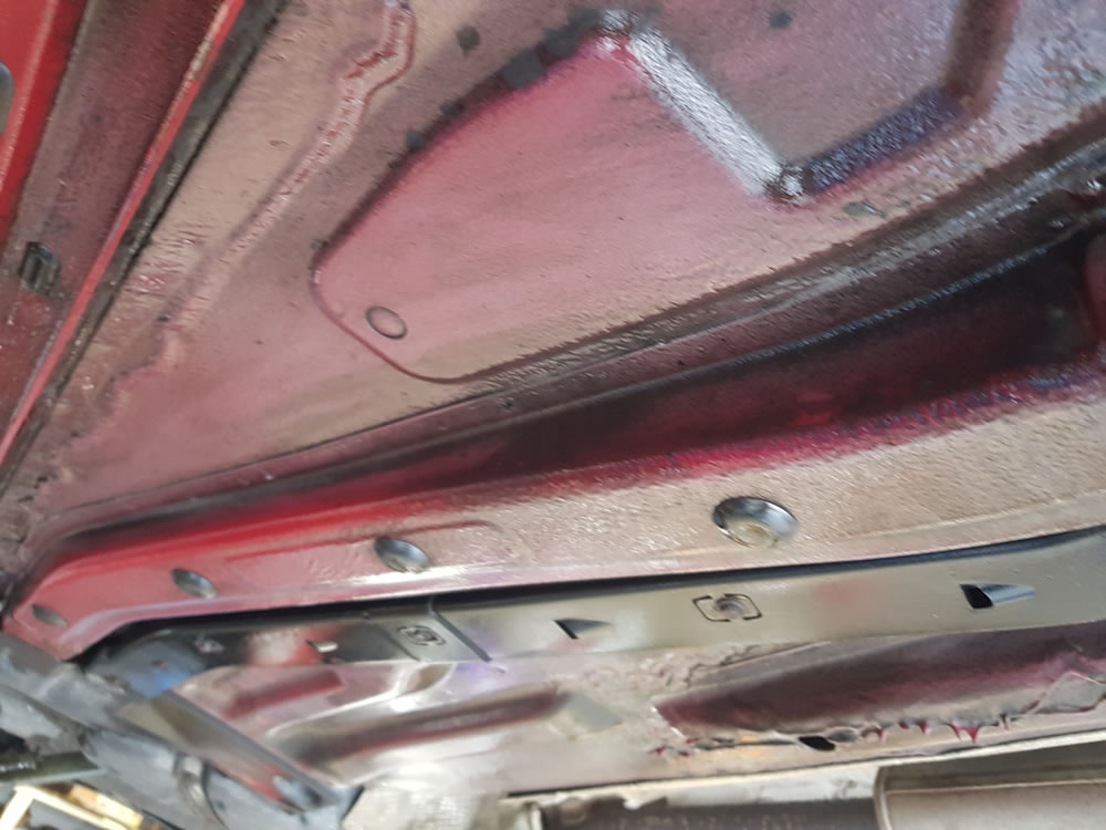 Lanoguard applied to the underbody of the Alfa